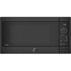 2.2 cu. ft. 1100 W Countertop Microwave in Black on Black