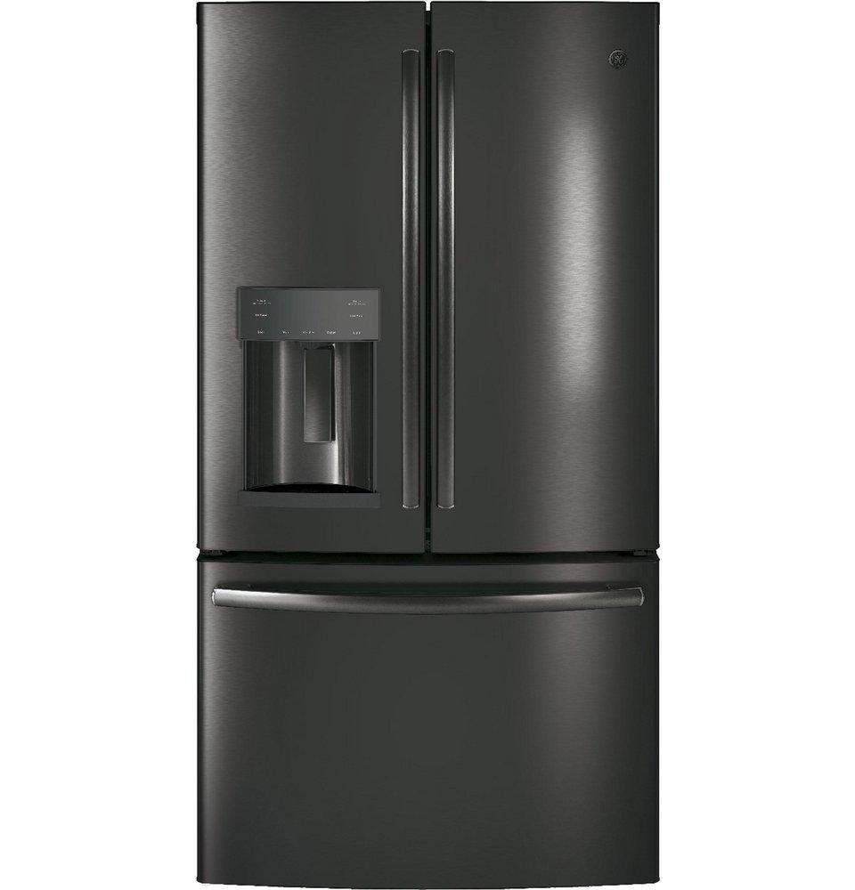 GE&reg; Black Slate 35-3/4 in. 27.8 cu. ft. French Door Refrigerator 