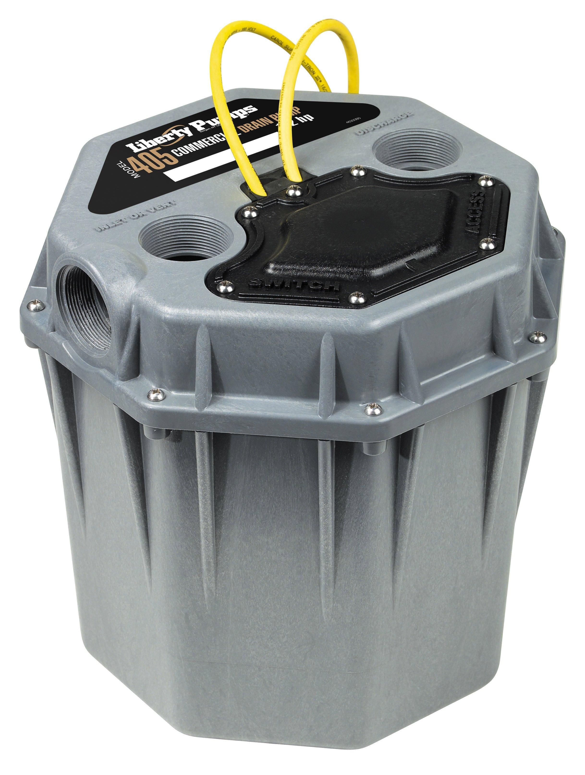 Liberty Pumps Grey 48 gpm 1/2 hp Aluminum High Temp Drain Pump with Alarm 