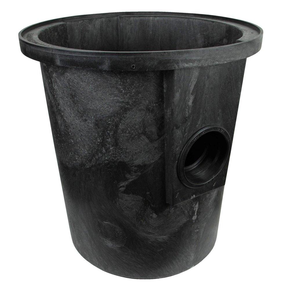 Liberty Pumps Black 22 in. 24 gal Sump Pit with 4 in. Rubber Grommet 