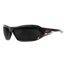 Polycarbonate Polarized Safety Glasses in Gloss Black Frame with Smoke Lens