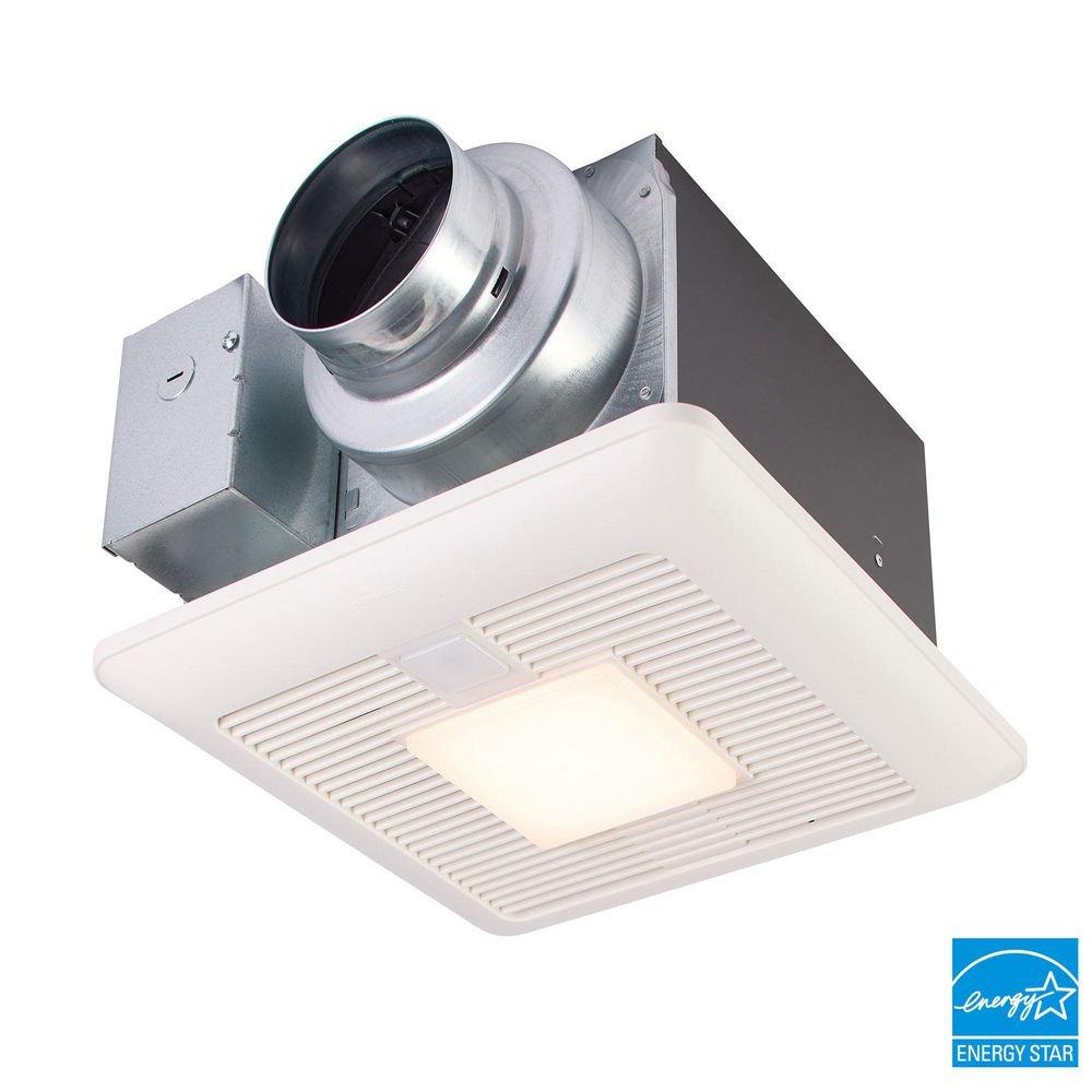Panasonic White 50-80-110 CFM Ceiling Mount Precision Spot Ventilation Fan in White - 0.9 Sones - Energy Star Rated 