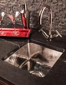 Stone Forest Brushed Stainless Steel 15 x 15 in. No Hole Undermount Stainless Steel Bar Sink 