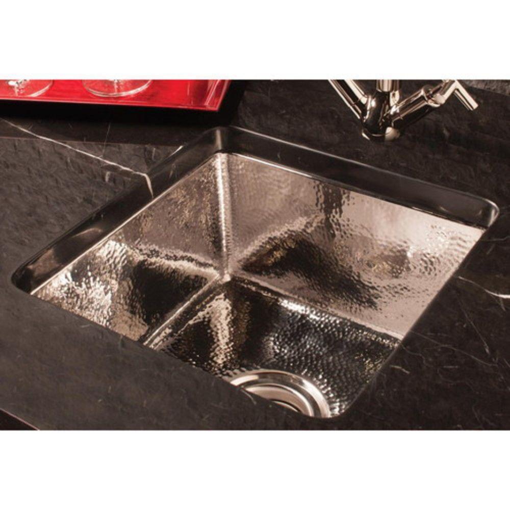 Stone Forest Polished Stainless 15 x 15 in. Drop-in Stainless Steel Bar Sink 