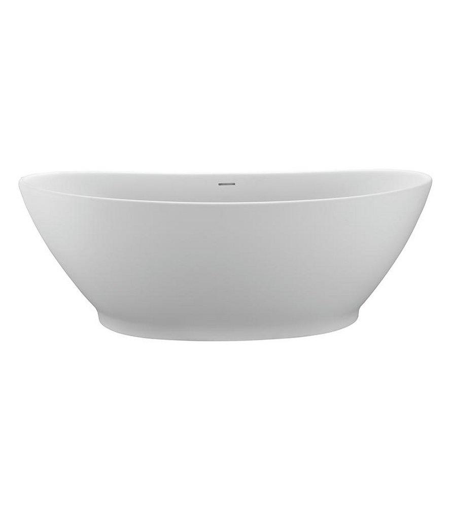 White Matte 66X33.5 MATTE WHITE ESS SOAKING TUB-ELISE 