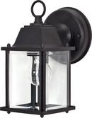 60W 1-Light Medium E-26 Incandescent Outdoor Wall Sconce in Textured Black