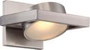 15W 1-Light LED Pivoting Head Wall Sconce in Brushed Nickel