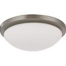 11 in. 18W 1-Light LED Flush Mount Ceiling Fixture in Brushed Nickel
