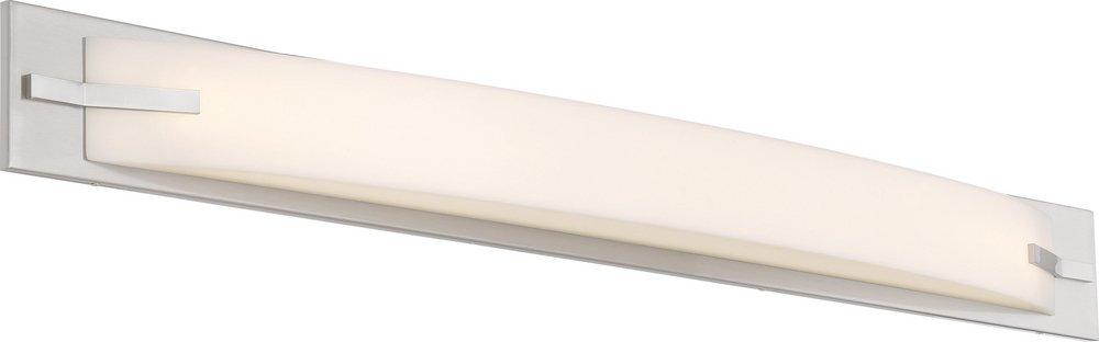 NUVO Brushed Nickel 43 in. 39W 1-Light LED Vanity Fixture with Acrylic Glass 