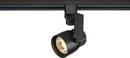 12W 1-Light Integrated LED Angle Arm Track Head in Black