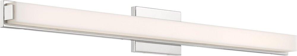 NUVO Polished Nickel 39W 1-Light LED Vanity Fixture 