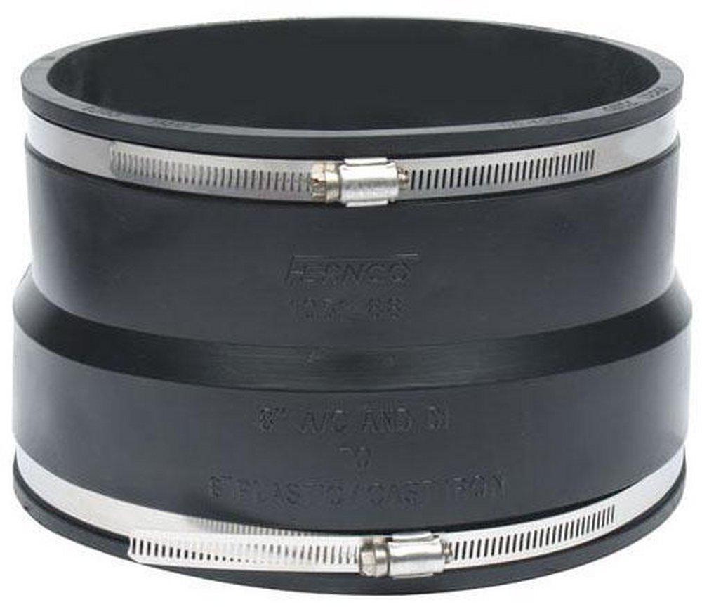 Fernco 4 x 6 in. Asbestos Cement Fiber and Ductile Iron x Cast Iron and PVC Flexible Coupling 