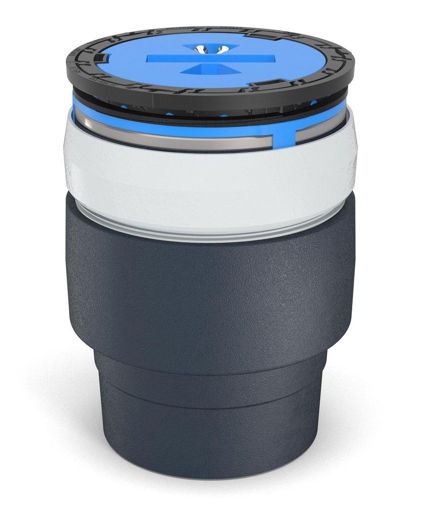 Zurn Polished Bronze No Hub Cast Iron Cleanout 