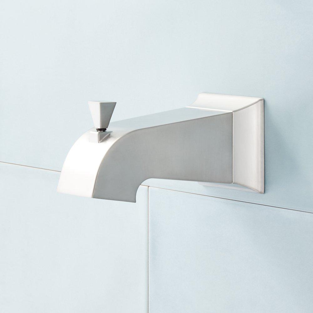 Signature Hardware Brushed Nickel Diverter Tub Spout 