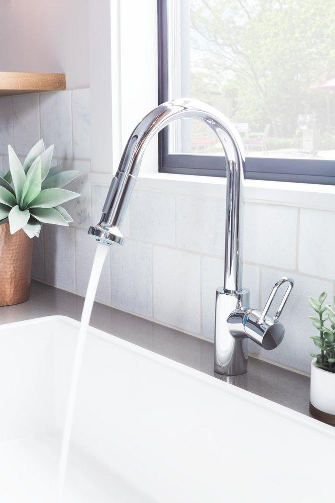 Hansgrohe Steel Optic Single Handle Kitchen Faucet 