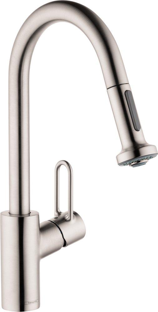 Hansgrohe Steel Optic Single Handle Kitchen Faucet 