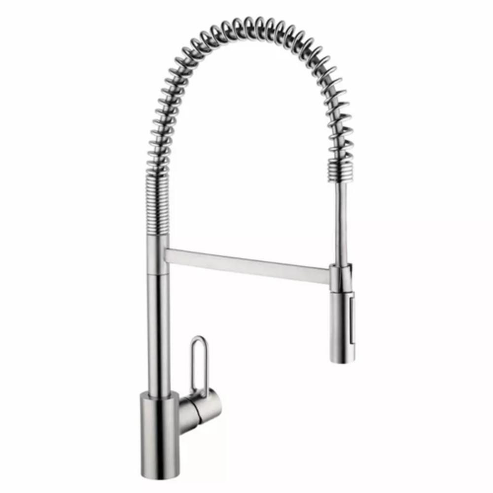 Hansgrohe Steel Optic Single Handle Kitchen Faucet 
