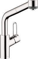 Single Handle Pull Out Kitchen Faucet in Chrome