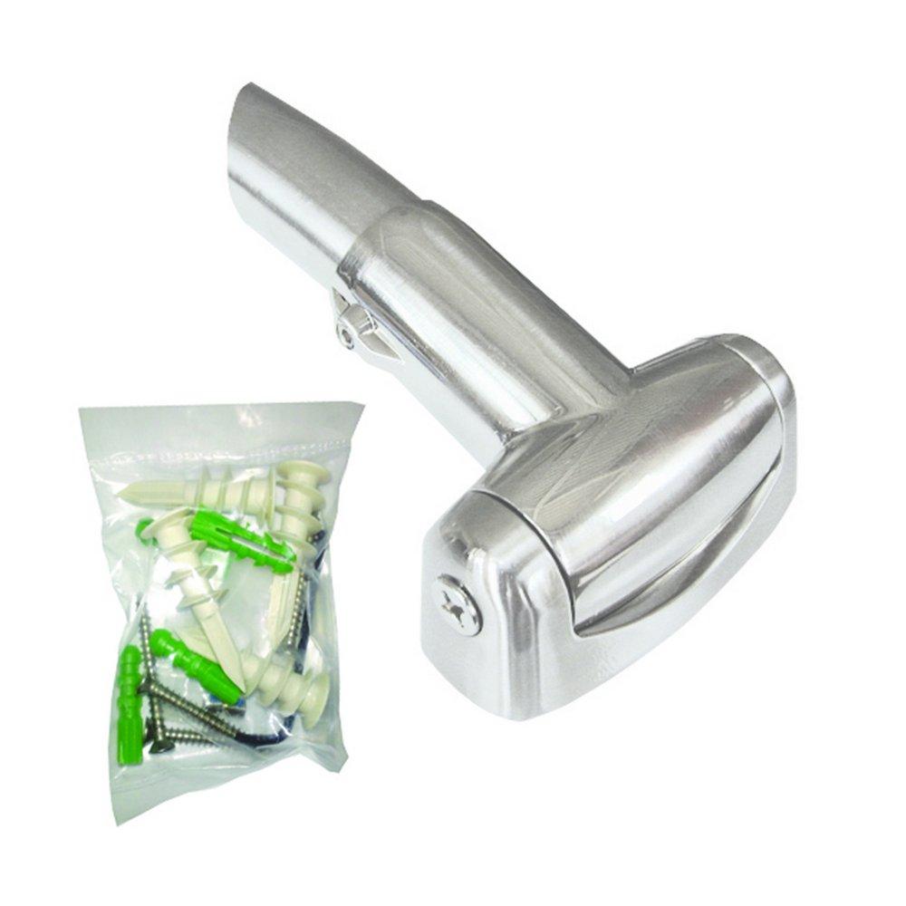 Focus Products Group Brushed Mounting Bracket for Curved Shower Rods 