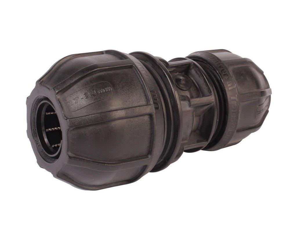 IPEX USA Black OD Tube Polypropylene Coupling 0.83 - 1.34 in. 