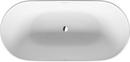 Duravit White 70-7/8 x 33-1/2 in. Freestanding Bathtub 