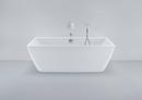 Duravit White 73 x 34 in. Freestanding Bathtub with Center Drain 
