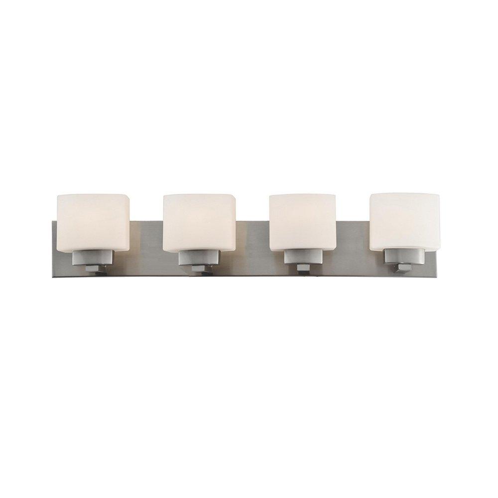 Design House Satin Nickel 60W 4-Light Medium E-26 Vanity Light 