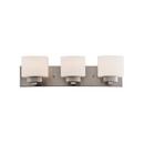 Design House Satin Nickel 60W 3-Light Vanity Fixture 
