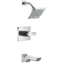 Monitor 14 Series Single Handle Multi Function Bathtub & Shower Faucet Trim in Polished Chrome