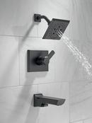 Delta Faucet Matte Black Single Handle Multi Function Bathtub & Shower Faucet (Trim Only) 