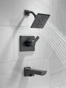 Delta Faucet Matte Black Single Handle Multi Function Bathtub & Shower Faucet (Trim Only) 