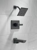 Delta Faucet Matte Black Single Handle Multi Function Bathtub & Shower Faucet (Trim Only) 