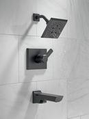 Delta Faucet Matte Black Single Handle Multi Function Bathtub & Shower Faucet (Trim Only) 
