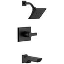Delta Faucet Matte Black Single Handle Multi Function Bathtub & Shower Faucet (Trim Only) 