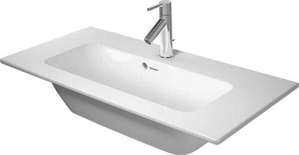 Duravit White FURNITURE BASIN 830MM ME BY STARCK COMPACT WHITE W.OF W.TP 1 TH 