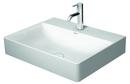 Duravit White 23-5/8 x 18-1/2 in. 1-Bowl Wall Mount Ceramic Rectangular Washbasin 