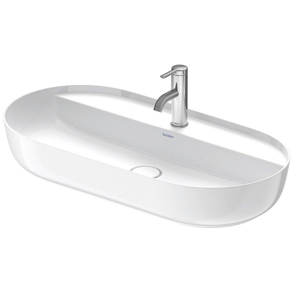 Duravit White WASHBOWL 800MM LUV WHITE WITHOUT OF WITH TAP W.1 TH 
