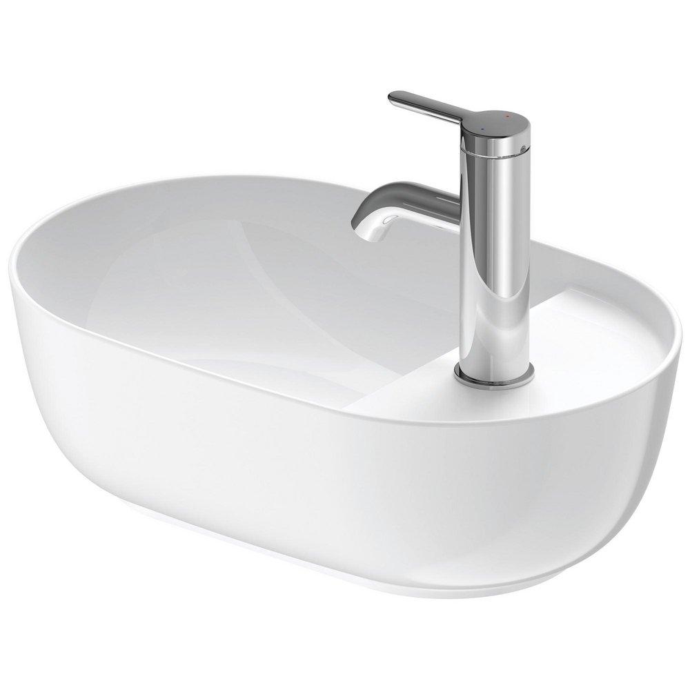 Duravit White WASHBOWL 420MM LUV WHITE W/O OF W.TAP AT THE SIDE W.1 TH 