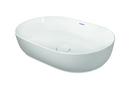 23-5/8 in.Rectangular Vessel Mount Bathroom Sink in White