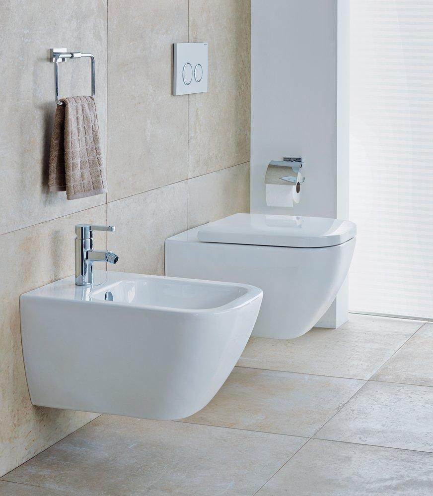 Duravit White TOILET WM 540MM HAPPY D.2 WHITE WASHDOWN RIMLESS US HYG 