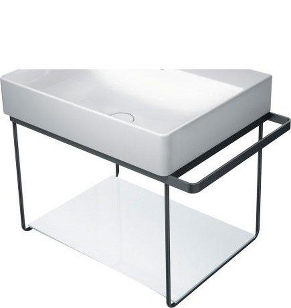 Duravit White 14-24/25 x 22-11/25 in. Glass Shelve for 003101 and 003102 Consoles 