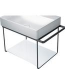 Duravit White 14-24/25 x 22-11/25 in. Glass Shelve for 003101 and 003102 Consoles 