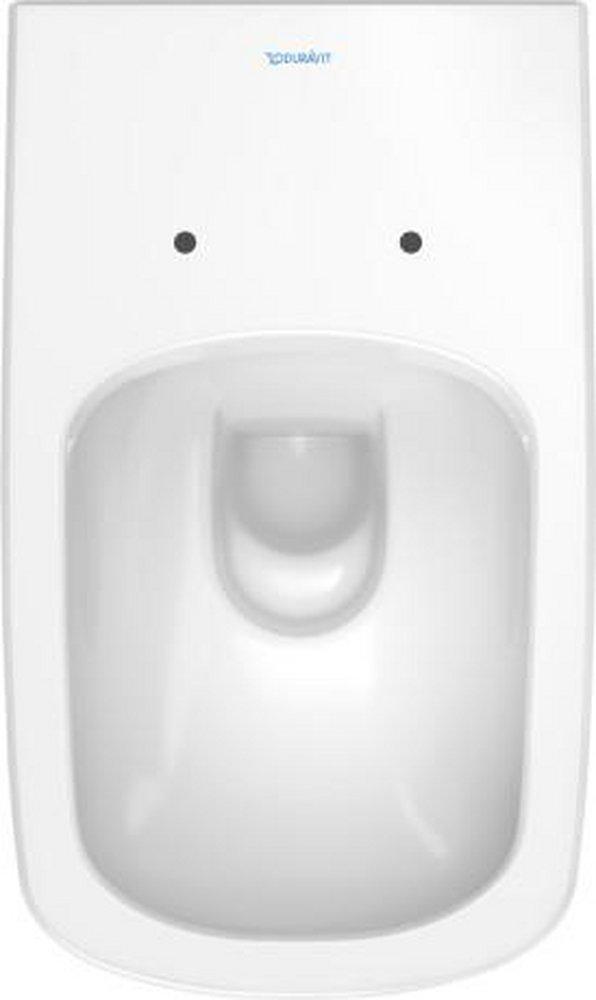 Duravit White Alpin 0.8 gpf/1.6 gpf (Dual Flush) Elongated Bowl Toilet 