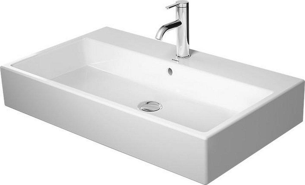 Duravit White WASHBASIN 80 CM VERO AIR WHITE W.OF W.TP W/O TH GROUND 