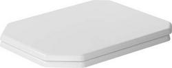 Elongated Closed Front Toilet Seat with Cover in White