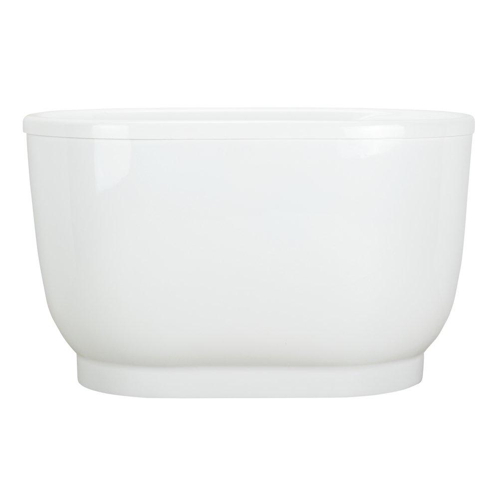 Signature Hardware White 51 x 29 in. Freestanding Bathtub End Drain 