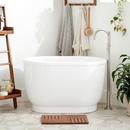 Signature Hardware White 51 x 29 in. Freestanding Bathtub End Drain 