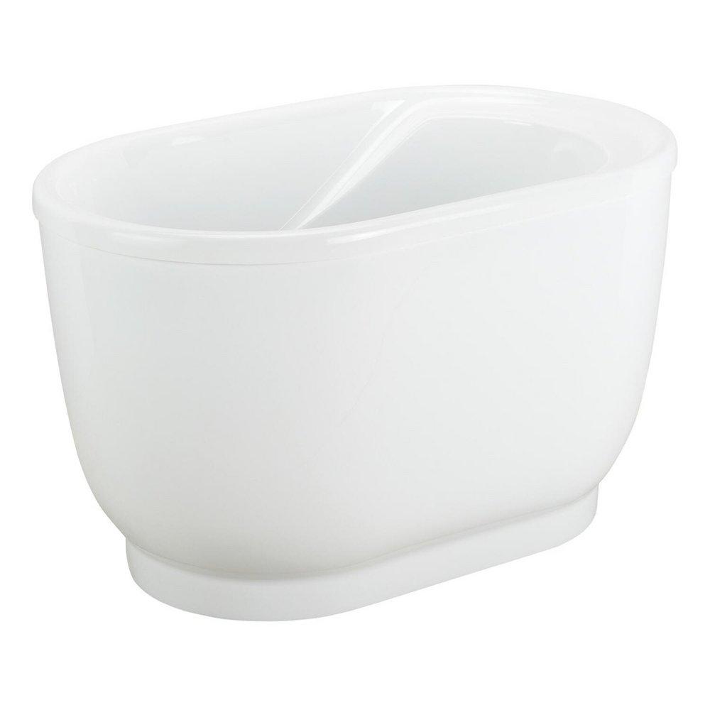 Signature Hardware White 51 x 29 in. Freestanding Bathtub End Drain 