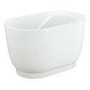 Signature Hardware White 51 x 29 in. Freestanding Bathtub End Drain 