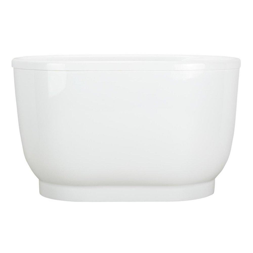 Signature Hardware White 51 x 29 in. Freestanding Bathtub End Drain 